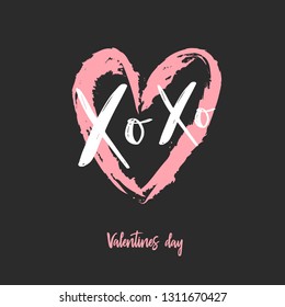 Love modern calligraphy . Vector handwritten design logo for Valentines day