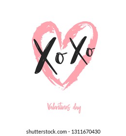 Love modern calligraphy . Vector handwritten design logo for Valentines day