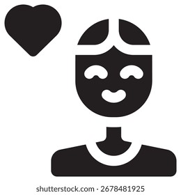 In Love Modern Vector Icon – Minimal Illustration Symbol Template for Web Mobile App UI Design