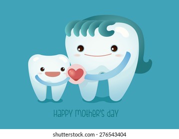 I love mom ,dental concept