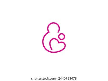 love mom happy health care logo design