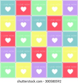 Love mom / Heart pattern