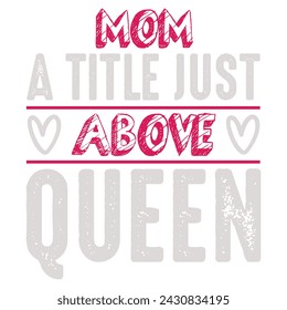 I Love Mom Silhouette Vector - Mother’s Day, Love, Heart - Logo, Mascot, Sticker, Clipart, T-shirt Design Asset