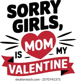 love MOM  valentine day vector typography, happy mother's day