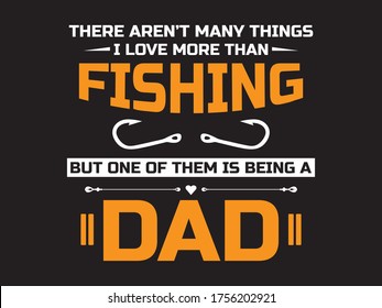 Love More Than Fishing / Beautiful Text tshirt Design Poster Vector Illustration art