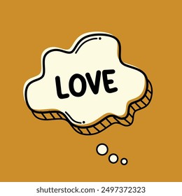 Love motivational quote. Black Typography Vector. Hand drawn lettering.