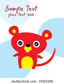 love mouse greeting card