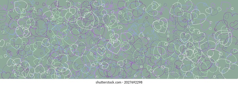 Love Multicolor White Party Pink Simple Romantic Pic. Confetti Blue Vivid Violet Ornamental Fabrics. Neon Hearts Bright Bordo Mint Style. Olive Colorful Green Purple Pastel Art Illustration.