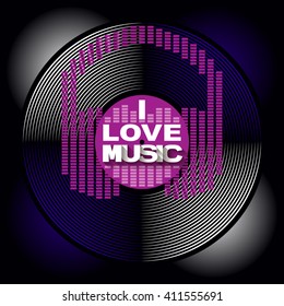 I love music. 