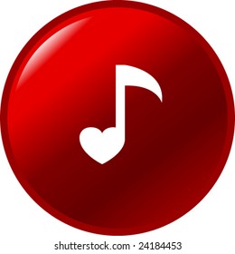 love music button