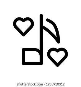 love music icon or logo isolated sign symbol vector illustration - high quality black style vector icons
