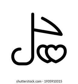 love music icon or logo isolated sign symbol vector illustration - high quality black style vector icons

