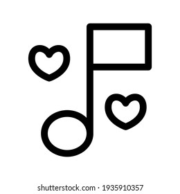 love music icon or logo isolated sign symbol vector illustration - high quality black style vector icons
