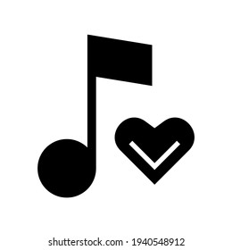 love music icon or logo isolated sign symbol vector illustration - high quality black style vector icons
