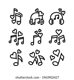 love music icon or logo isolated sign symbol vector illustration - Collection of high quality black style vector icons
