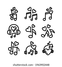 love music icon or logo isolated sign symbol vector illustration - Collection of high quality black style vector icons
