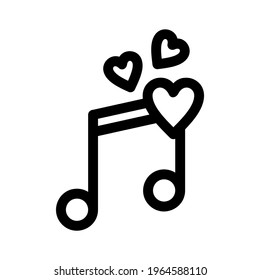 love music icon or logo isolated sign symbol vector illustration - high quality black style vector icons
