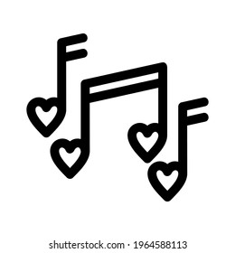 love music icon or logo isolated sign symbol vector illustration - high quality black style vector icons

