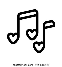 love music icon or logo isolated sign symbol vector illustration - high quality black style vector icons
