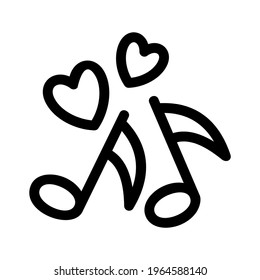 love music icon or logo isolated sign symbol vector illustration - high quality black style vector icons
