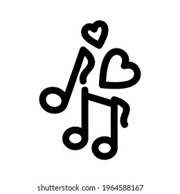 love music icon or logo isolated sign symbol vector illustration - high quality black style vector icons
