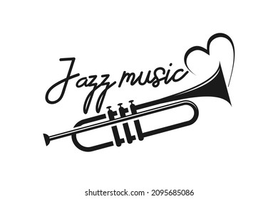 I Love Music Jazz Logo Design Inspiration