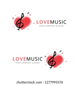 Love Music Logo, Vector