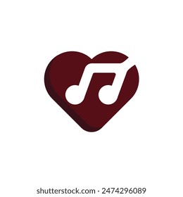 love music logo vector design illustration.