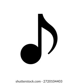 Liebesmusik-Note Symbol auf weißem Hintergrund Vektor-Kunstgrafik auf weißem Hintergrund.	