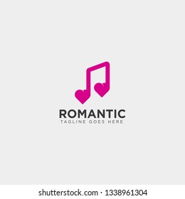 love music symbol or logo template vector illustration icon element isolated - vector