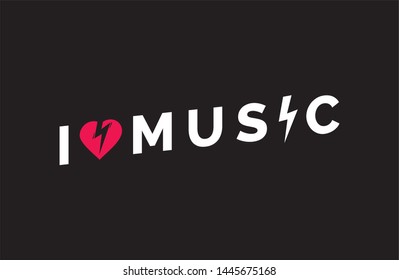 I love Music - Vector