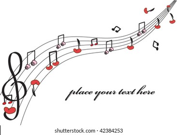 Love music. Vector.