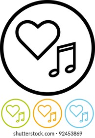 Love music - Vector icon