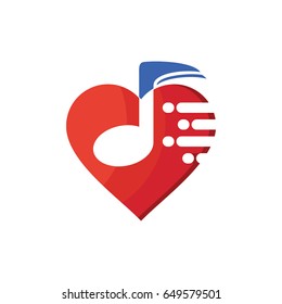 Love music vector illustration template