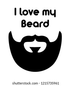 I love my beard, Man with Beard