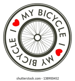 I Love My Bicycle emblem