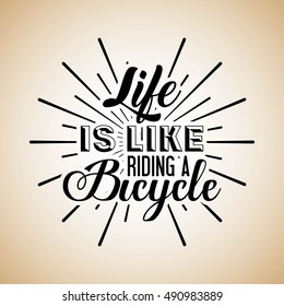 love my bike calligraphy vector illustration design