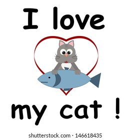 I love my cat!