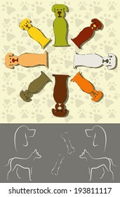 I love my dog, pet background