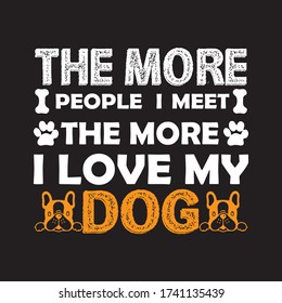 I love MY DOG t shirt  designtemplate