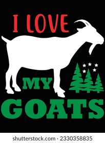 I love my goats EPS file for cutting machine. You can edit and print this vector art with EPS editor.