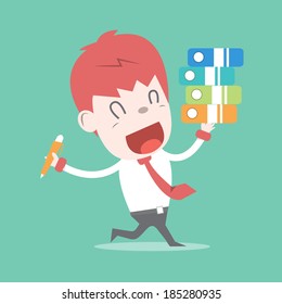 Love my job,Vector cartoon business
