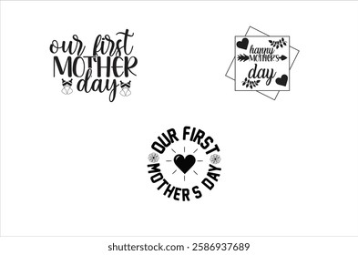 Love my mom design, Mother's Day , Best Mom design, Hand drawn typography phrases, Mothers day typography vector quotes, Mothers day  T-shirt