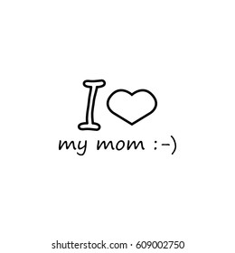 I love my mommy icon