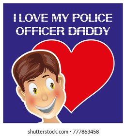 I love my police officer daddy. 
Protection of public activities and private life by special services.
