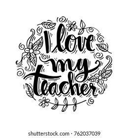 I Love My Teacher Images, Stock Photos & Vectors | Shutterstock