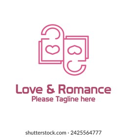 Love n Romance Logo design modern and minimal concept
