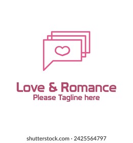 Love n Romance Logo design modern and minimal concept
