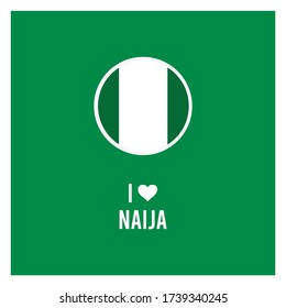 Me encanta el diseño de afiches y postales de Naija. Ilustración temática nigeriana.