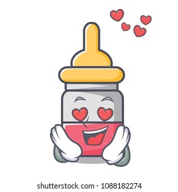 In love nassal drop mascot cartoon